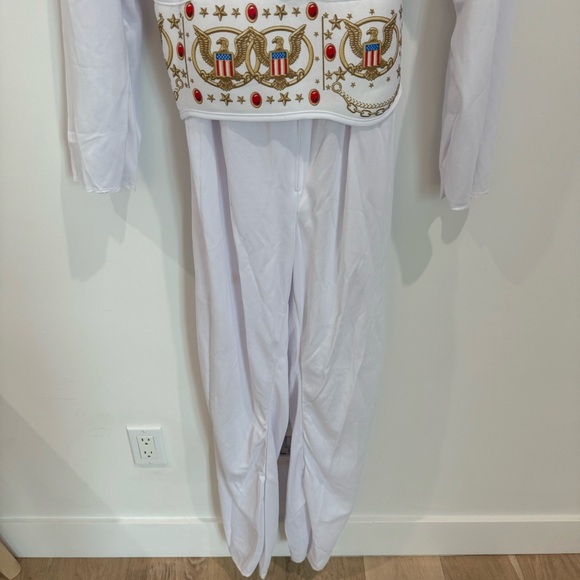 Elvis Presley costume jumpsuit scarf belt Size Medium adult - Picture 3 of 9